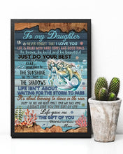 Load image into Gallery viewer, Mermaid Just Do Your Best Mom Gift For Daughter Vertical Poster
