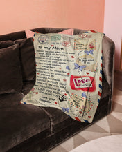 Load image into Gallery viewer, Daughter Gift For Mom Held Me Close When Times're Tough Fleece Blanket
