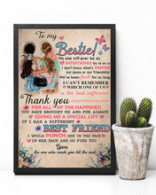 Load image into Gallery viewer, Thank For All Of The Happiness Gift For Bestie Vertical Poster
