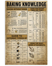 Load image into Gallery viewer, Something You Should Know About Baking Knowledge Vertical Poster

