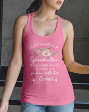 Load image into Gallery viewer, Just When A Grandmother Thinks Her Work Is Finished Ladies Flowy Tank
