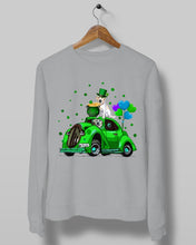 Load image into Gallery viewer, Labrador Green Car Pot Of Gold St Patrick's Day Gift For Dog Lovers Sweatshirt
