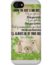 Load image into Gallery viewer, I'll Always Be By Your Side Labrador Clover St Patrick's Day Gift Phone case
