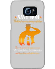 Load image into Gallery viewer, Son Gift For Navy Mom Behind Every Strong Soldier Phone case

