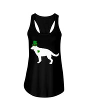 Load image into Gallery viewer, German Shepherd Leprechaun St. Patrick's Day Color Changing Mug Ladies Flowy Tank
