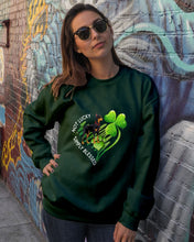 Load image into Gallery viewer, Doberman Not Lucky Simply Blessed Clover St Patrick's Day Gift For Dog Lovers Sweatshirt
