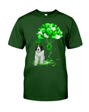 Load image into Gallery viewer, Landseer Newfie Patrick Balloons St. Patrick's Day Color Changing Mug Guys Tee
