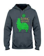 Load image into Gallery viewer, Pomeranian Long On Luck Green St. Patrick's Day Printed Mug Hoodie
