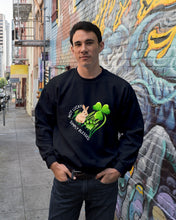 Load image into Gallery viewer, Rabbit Not Lucky Simply Blessed Heart Clover St Patrick's Day Gift Sweatshirt
