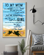 Load image into Gallery viewer, Turtles To My Mom You Will Always Be My Mom My Hero Vertical Poster
