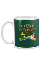 Load image into Gallery viewer, Corgi Sitting On Rainbow I Love St Patrick's Day Gift For Dog Lovers Mug
