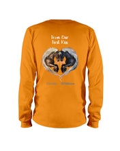 Load image into Gallery viewer, Horses From Our First Kiss Custom Name Gift For Girlfriend Unisex Long Sleeve
