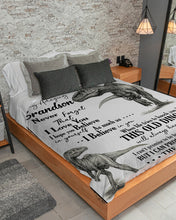 Load image into Gallery viewer, Gran Gift For Grandson T Rex The Rest Of Mine Sherpa Blanket

