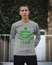 Load image into Gallery viewer, Irsih Drinking Team Green Shamrock St Patrick's Day Sweatshirt
