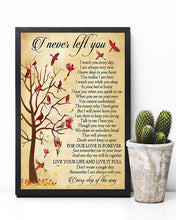 Load image into Gallery viewer, Bird Cardinal I Watch You Everyday Vertical Poster
