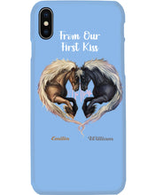 Load image into Gallery viewer, Horses From Our First Kiss Custom Name Gift For Girlfriend Phone case
