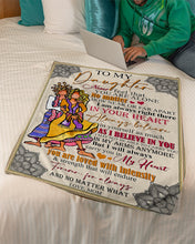 Load image into Gallery viewer, Hippie Gift For Daughter Never Feel That You Are Alone Fleece Blanket
