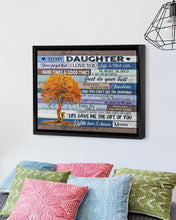 Load image into Gallery viewer, Autumn Tree The Gift Of You Mom Gift For Daughter Framed Matte Canvas
