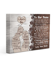 Load image into Gallery viewer, A Couple You Are My World Custom Name Gift For Girlfriend Matte Canvas
