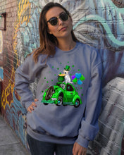 Load image into Gallery viewer, Labrador Green Car Pot Of Gold St Patrick's Day Gift For Dog Lovers Sweatshirt
