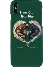 Load image into Gallery viewer, Horses From Our First Kiss Custom Name Gift For Girlfriend Phone case
