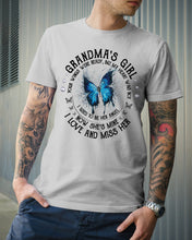 Load image into Gallery viewer, Blue Butterfly Gift For Angel Grandma Your Wings Were Ready Guys Tee

