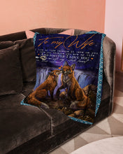 Load image into Gallery viewer, Fox You Are My Life Gift For Wife Fleece Blanket
