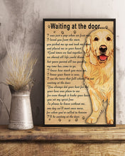 Load image into Gallery viewer, Golden Retriever Waiting At The Door Gift For Dog Lovers Vertical Poster
