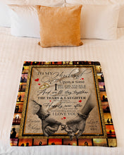 Load image into Gallery viewer, Happily Ever After Hand In Hand Gift For Husband Fleece Blanket
