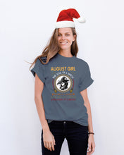 Load image into Gallery viewer, Birthday Gift For August Girl The Soul Of A Witch Guys Tee
