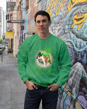Load image into Gallery viewer, Bulldog Leprechaun Clover St Patrick's Day Gift For Dog Lovers Sweatshirt
