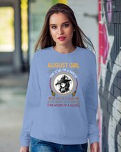Load image into Gallery viewer, Birthday Gift For August Girl The Soul Of A Witch Sweatshirt
