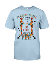 Load image into Gallery viewer, Gift For Autism Angel Grandma I Used To Be His Angel Now He's Mine Guys Tee
