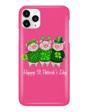 Load image into Gallery viewer, Pig Wear Plaid Shirt And Top Hat St Patrick's Day Gift Phone case
