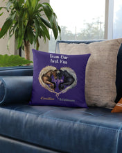 Load image into Gallery viewer, Horses From Our First Kiss Custom Name Gift For Girlfriend Pillow Cover
