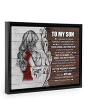 Load image into Gallery viewer, I Closed My Eyes Mom Gift For Son A Hug Framed Matte Canvas
