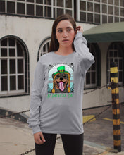 Load image into Gallery viewer, Funny Rottweiler With Green Top Hat St Patrick's Day Gift For Dog Lovers Unisex Long Sleeve
