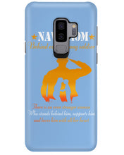 Load image into Gallery viewer, Son Gift For Navy Mom Behind Every Strong Soldier Phone case
