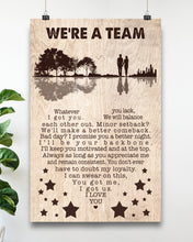 Load image into Gallery viewer, Gift For Wife We're A Team Whatever You Lack I Got You Vertical Poster
