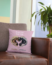 Load image into Gallery viewer, Horses From Our First Kiss Custom Name Gift For Girlfriend Pillow Cover
