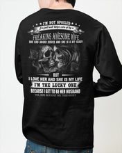 Load image into Gallery viewer, Amazing Gift For Husband She Love Me So Much Skull Unisex Long Sleeve
