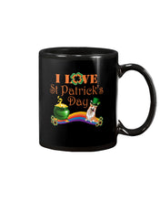 Load image into Gallery viewer, Corgi Sitting On Rainbow I Love St Patrick's Day Gift For Dog Lovers Mug
