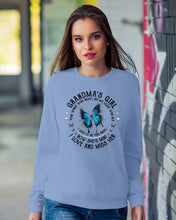 Load image into Gallery viewer, Blue Butterfly Gift For Angel Grandma Your Wings Were Ready Sweatshirt
