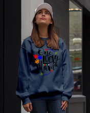 Load image into Gallery viewer, Autism One Lucky Mama Meaningful Gift For Autism Mom Sweatshirt

