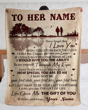 Load image into Gallery viewer, The Gift Of You Custom Name Gift For Wife Sherpa Blanket
