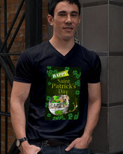 Load image into Gallery viewer, Weimaraner And Baby Yoda Shamrock St. Patrick's Day Color Changing Mug Guys V-Neck
