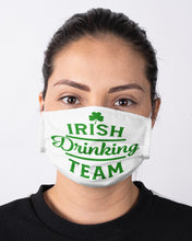 Load image into Gallery viewer, Irsih Drinking Team Green Shamrock St Patrick's Day Cloth Face Mask
