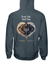 Load image into Gallery viewer, Horses From Our First Kiss Custom Name Gift For Girlfriend Hoodie

