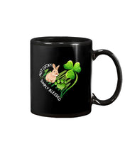 Load image into Gallery viewer, Rabbit Not Lucky Simply Blessed Heart Clover St Patrick's Day Gift Mug
