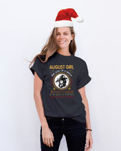 Load image into Gallery viewer, Birthday Gift For August Girl The Soul Of A Witch Guys Tee
